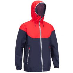 Kurtka żeglarska męska Tribord Sailing 100. Białe kurtki męskie TRIBORD, m, bez wzorów, z materiału, sportowe, bez kaptura. Za 129.99 zł.