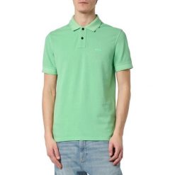 Koszulka męska Polo BOSS Prime Open Green regular fit zielona (50507813-347). Zielone koszulki sportowe męskie Boss, m, bez wzorów, bez ramiączek. Za 239.00 zł.