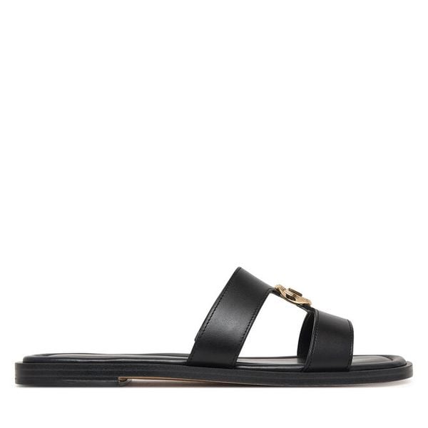 Klapki MICHAEL Michael Kors. Czarne klapki damskie MICHAEL Michael Kors, bez wzorów, bez obcasa, bez zapięcia. Za 399.99 zł.