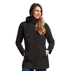 Damska Kurtka Wodoodporna Pavlina TP75. Brązowe kurtki sportowe damskie Trespass, l, bez wzorów, z materiału, bez ramiączek, z kapturem, trekkingowe. Za 195.99 zł.