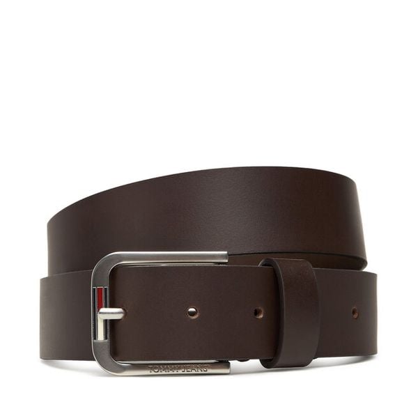 Pasek Męski Tommy Jeans. Brązowe paski męskie Tommy Jeans, z jeansu. Za 119.99 zł.