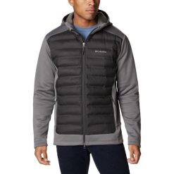Bluza Turystyczna Męska Columbia Out-Shield Insulated Full Zip Hoodie z kapturem. Czarne bluzy męskie Columbia, m, bez wzorów, z kapturem, trekkingowe. Za 463.99 zł.