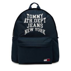 Plecak Tommy Jeans. Niebieskie plecaki męskie Tommy Jeans, bez wzorów, z jeansu, sportowe. Za 299.99 zł.