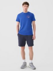 4F Spodenki dresowe męskie - szare 3XL. Szare szorty męskie 4F, bez wzorów, z bawełny, sportowe. W wyprzedaży za 79.99 zł.