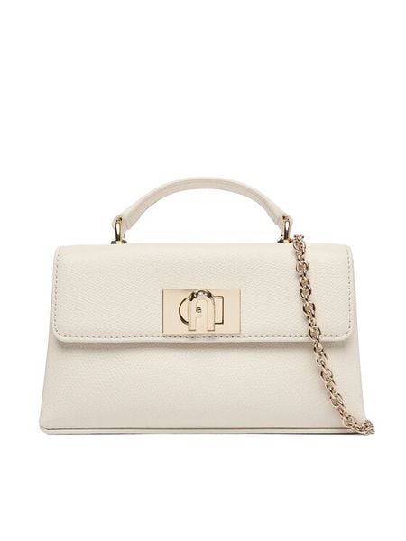 Furla Torebka 1927 Mini WE00423 ARE000 CN PNN00 Écru. Torebki do ręki damskie Furla, bez wzorów, ze skóry, bez dodatków. Za 1,149.00 zł.