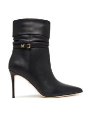 Marciano Guess Botki G6BZ29 L0228 Czarny. Czarne botki damskie Marciano Guess, z aplikacjami, ze skóry, bez obcasa, na szpilce, bez zapięcia. Za 1,649.00 zł.
