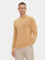Timberland Sweter TB0A2BMM Beżowy Regular Fit. Brązowe swetry męskie Timberland, m, bez wzorów, z bawełny, bez kołnierzyka, bez ramiączek. Za 339.99 zł.