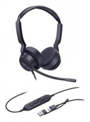 Yealink UH42 Dual UC USB-C/A Zestaw słuchawkowy Przewodowa Opaska na głowę Połączenia/muzyka USB Type-C / USB Type-A Czarny. Czarne słuchawki bezprzewodowe yealink. Za 191.99 zł.