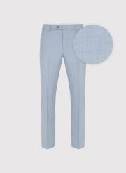 PAKO LORENTE – Jasnoniebieskie spodnie ganiturowe. Niebieskie eleganckie spodnie męskie Pako Lorente, bez wzorów, z poliesteru, eleganckie. Za 399.99 zł.