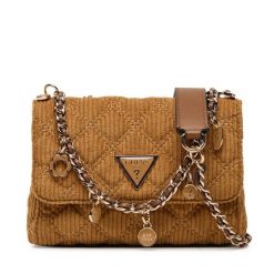 Torebka Guess. Brązowe torebki do ręki damskie Guess, z aplikacjami, bez dodatków. Za 379.99 zł.