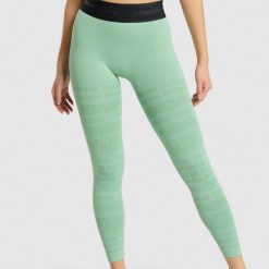 Legginsy treningowe damskie Gymshark Vision. Zielone bielizna sportowa damska GYMSHARK, bez wzorów. Za 169.99 zł.