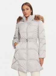 Guess Płaszcz zimowy New Olga W4BL40 WEX52 Szary Regular Fit. Szare płaszcze damskie Guess, na zimę, xxl, z aplikacjami, z syntetyku, bez kołnierzyka, bez kaptura. Za 939.99 zł.