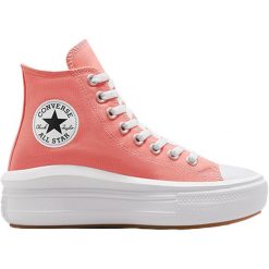 Trampki Converse Chuck Taylor All Star Move, Kobiety. Czerwone trampki i tenisówki damskie Converse, bez wzorów, bez zapięcia. Za 490.00 zł.