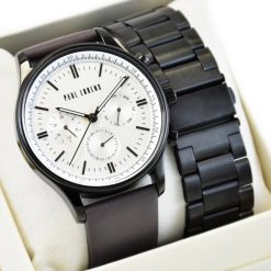 Zegarek męski Paul Lorens FABER-3B1-2 z dwoma paskami. Zegarki męskie Paul Lorens, bez wzorów. Za 299.99 zł.