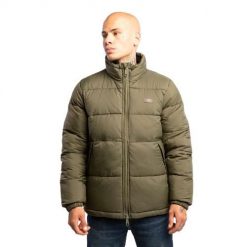Kurtka zimowa męska Dickies Waldenburg. Zielone kurtki męskie Dickies, na zimę, m, bez wzorów, sportowe, bez kaptura. W wyprzedaży za 421.10 zł.