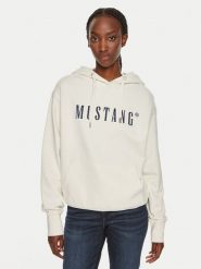 Mustang Bluza Margo 1013934 Écru Oversize. Bluzy damskie Mustang, m, bez wzorów, z bawełny, bez ramiączek, bez kaptura. Za 159.99 zł.