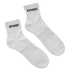 Skarpetki Męskie. Białe skarpety męskie K-SWISS, bez wzorów, z bawełny. Za 71.99 zł.