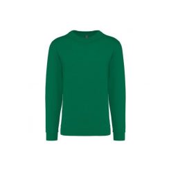 Bluza z okrągłym dekoltem Kariban. Zielone bluzy damskie KARIBAN, l, bez wzorów, z bawełny, bez ramiączek, bez kaptura. Za 128.50 zł.