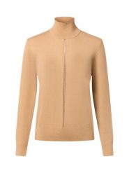 BOSS Orange Sweter z zawartością wełny dziewiczej - Faghettini Kobiety Bawełna beżowy|brązowy, XS. Brązowe swetry nierozpinane damskie BOSS Orange, xs, bez wzorów, z bawełny, bez kołnierzyka, bez ramiączek. Za 479.95 zł.