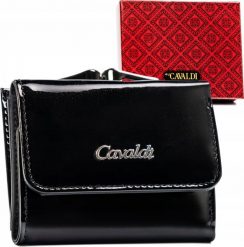 4U Cavaldi Mały lakierowany portfel damski z ochroną RFID Protect. Brązowe portfele damskie 4U Cavaldi, z lakierowanej skóry. Za 107.19 zł.