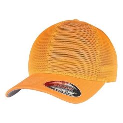 Czapka Z Daszkiem 360 Omnimesh. Czarne czapki damskie FLEXFIT, bez wzorów, z bawełny. Za 79.99 zł.