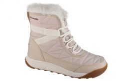 Buty zimowe damskie, Minx Shorty IV. Brązowe obuwie trekkingowe damskie Columbia, z materiału, bez zapięcia. Za 379.99 zł.