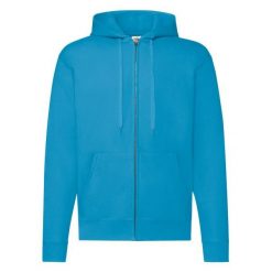 Klasyczna Kurtka Z Kapturem Dla Dorosłych Unisex. Niebieskie kurtki sportowe damskie fruit of the loom, m, bez wzorów, bez ramiączek, z kapturem, trekkingowe. Za 135.99 zł.