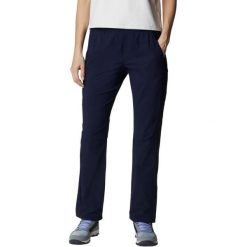 Damskie spodnie turystyczne Columbia Leslie Falls. Niebieskie spodnie sportowe damskie Columbia, bez wzorów, z elastanu, sportowe, trekkingowe. Za 366.00 zł.