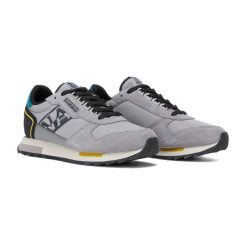Buty męskie Napapijri Virtus. Niebieskie buty zimowe męskie Napapijri, bez wzorów, bez obcasa, bez zapięcia. Za 269.99 zł.