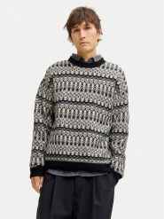 Jack & Jones Sweter Blumax 12286244 Czarny Relaxed Fit. Czarne swetry męskie Jack & Jones, m, bez wzorów, z syntetyku, bez kołnierzyka, bez ramiączek. Za 219.99 zł.
