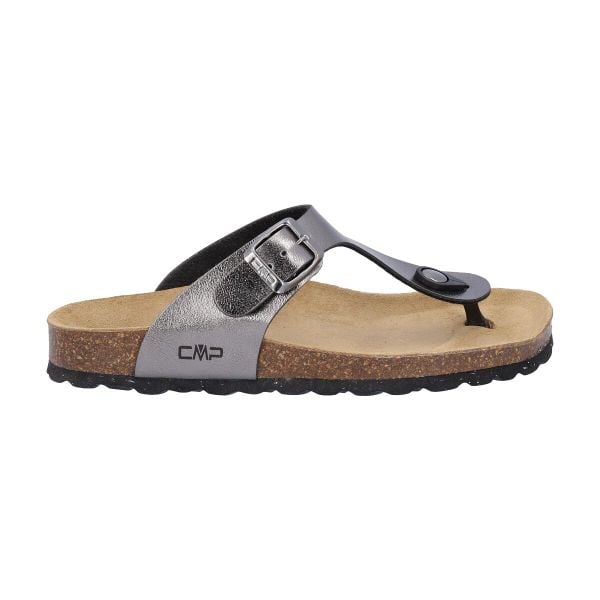 Klapki damskie CMP ECO MYMOSA. Czarne klapki damskie CMP, bez wzorów, sportowe, bez obcasa, bez zapięcia. W wyprzedaży za 139.99 zł.