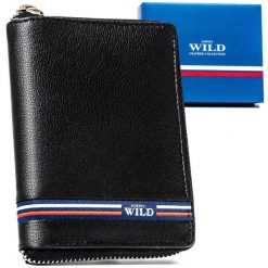 Portfel męski Always Wild N4Z-GV czarny. Czarne portfele męskie Always Wild, bez wzorów, ze skóry. Za 59.99 zł.