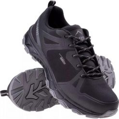 Buty trekkingowe męskie Elbrus Wesko. Czarne trekkingi męskie ELBRUS, bez zapięcia. Za 353.36 zł.