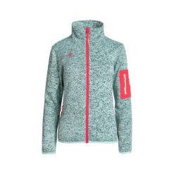 Kurtka polarowa damska termiczna SAMAUN W V3 z wysokim kołnierzem i kieszeniami. Niebieskie kurtki sportowe damskie IZAS, m, bez wzorów, z dzianiny, bez ramiączek, bez kaptura, trekkingowe. Za 269.52 zł.