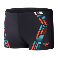 Bokserki kąpielowe męskie Speedo Tech Print Aquashort. Czarne kąpielówki męskie Speedo, m, bez wzorów. Za 73.99 zł.