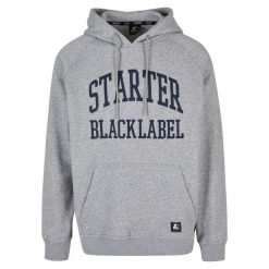 Bluza z kapturem Starter Starter Black Label. Szare bluzy sportowe męskie Starter, m, bez wzorów, z kapturem. Za 295.50 zł.