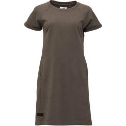 Sukienka damska Pętla Denda Gry Brązowa. Brązowe sukienki damskie LOOP, na co dzień, s, bez wzorów, z bawełny, klasyczne, bez kołnierzyka, bez ramiączek, proste. Za 127.65 zł.