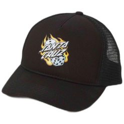 Czapka Santa Cruz SCACAP0531 uniseks. Czarne czapki damskie Santa Cruz, bez wzorów, z materiału. Za 153.75 zł.