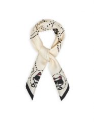 KARL LAGERFELD Apaszka B2W33069 Beżowy jasny. Brązowe rękawiczki damskie KARL LAGERFELD, bez wzorów, z jedwabiu. Za 429.99 zł.