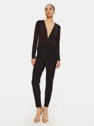 MICHAEL Michael Kors Kombinezon MF482MVAPQ Czarny Slim Fit. Czarne sukienki damskie MICHAEL Michael Kors, m, bez wzorów, z wiskozy, bez kołnierzyka, bez ramiączek. Za 679.99 zł.