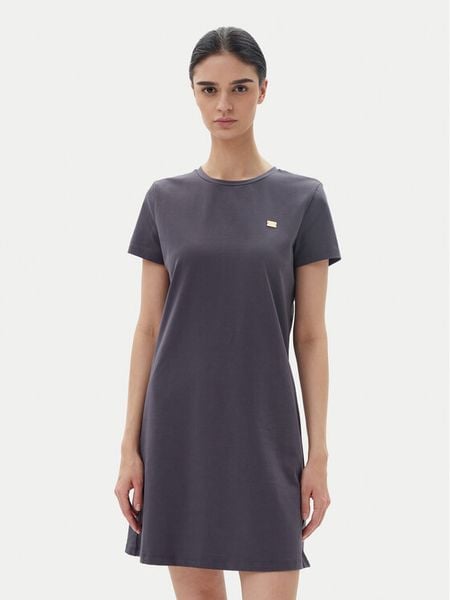 EA7 Emporio Armani Sukienka codzienna 7W000084 AF12484 U8115 Szary Regular Fit. Szare sukienki damskie EA7 Emporio Armani, na co dzień, m, bez wzorów, z bawełny, bez kołnierzyka, bez ramiączek, proste. Za 289.99 zł.