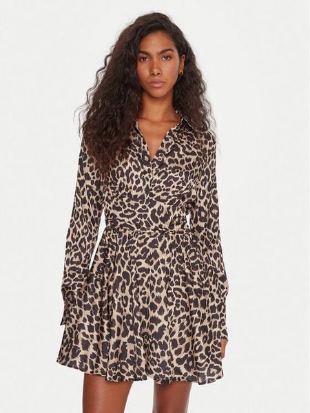 Guess Sukienka koktajlowa W5YK00 WF1T2 Kolorowy Regular Fit. Sukienki damskie Guess, xs, z aplikacjami, z syntetyku, wizytowe, bez kołnierzyka, bez ramiączek. Za 399.99 zł.