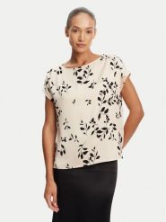 Tatuum Bluzka Osma 1 T2504.065 Écru Regular Fit. Bluzki damskie Tatuum, bez wzorów, z wiskozy, bez kołnierzyka, bez ramiączek. Za 199.99 zł.