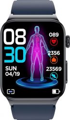 Smartwatch Watchmark Cardio One Granatowy. Niebieskie zegarki smartwatch watchmark, bez wzorów. Za 580.00 zł.