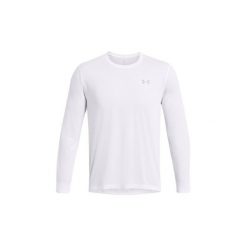 Koszulka męska z długim rękawem Under Armour 1382584-100 XL. Białe bluzy męskie Under Armour, m, bez wzorów, sportowe, bez ramiączek, bez kaptura. Za 132.99 zł.