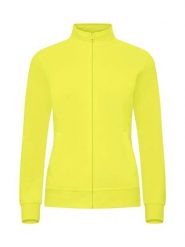 Clique Basic Cardigan Women - Kardigan dresowy w kolorze żółtym odblaskowym. Żółte kardigany damskie CLIQUE, m, bez wzorów, z bawełny, bez kołnierzyka. Za 179.50 zł.