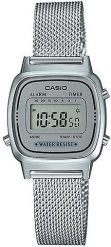 Zegarek Casio Damski Retro LA670WEM-7EF srebrny. Szare zegarki damskie Casio, srebrne. Za 165.96 zł.