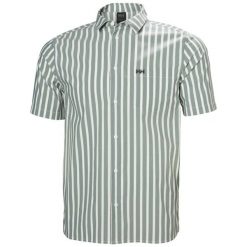 Koszula Helly Hansen Fjord Qd Ss 2.0. Zielone koszule męskie Helly Hansen, m, bez wzorów, bez kołnierzyka, bez ramiączek. Za 323.00 zł.