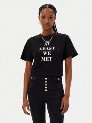 MET T-Shirt M10 261TS Czarny Regular Fit. Czarne t-shirty damskie MET, m, bez wzorów, z bawełny, bez kołnierzyka, bez ramiączek. Za 129.99 zł.