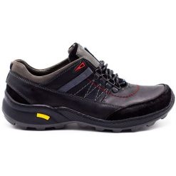 Olivier Męskie buty trekkingowe 274GT czarne. Czarne trekkingi męskie na jesień, z jeansu, bez zapięcia. Za 319.69 zł.